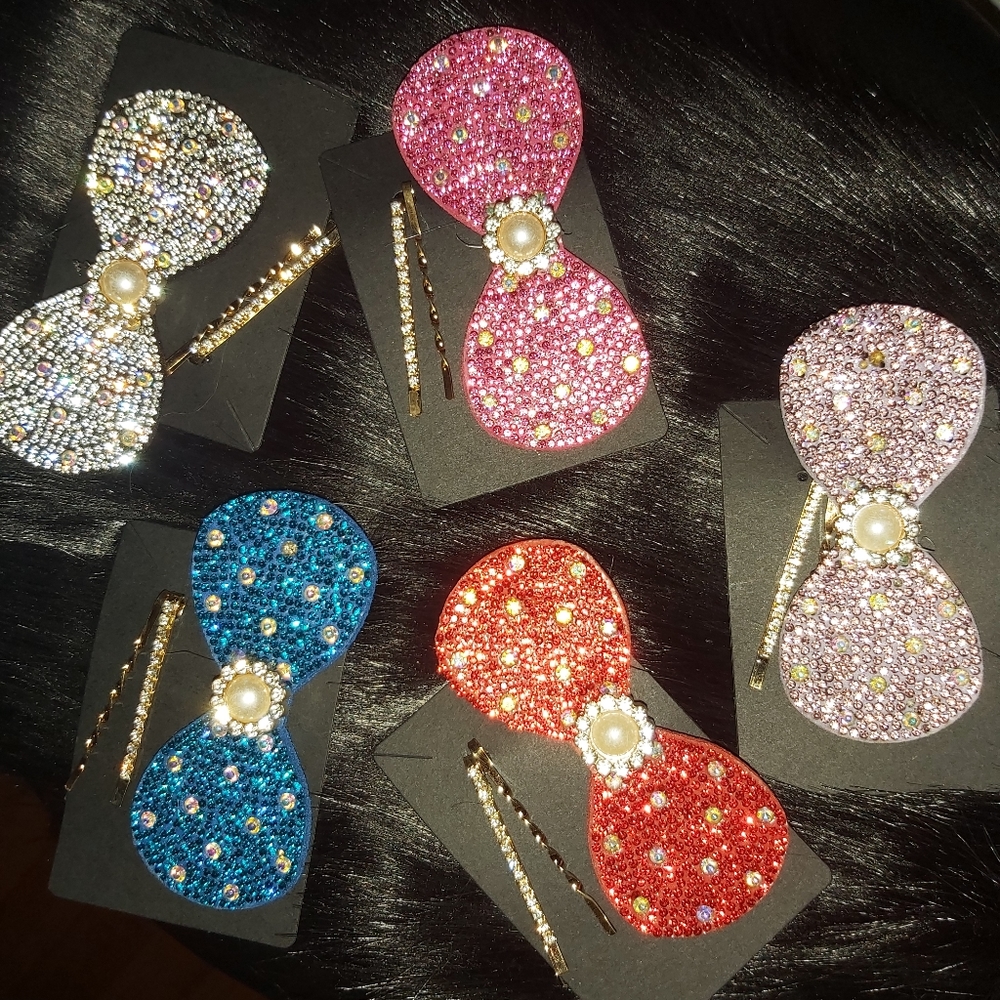 Bling 💎💎 hair clip style bows